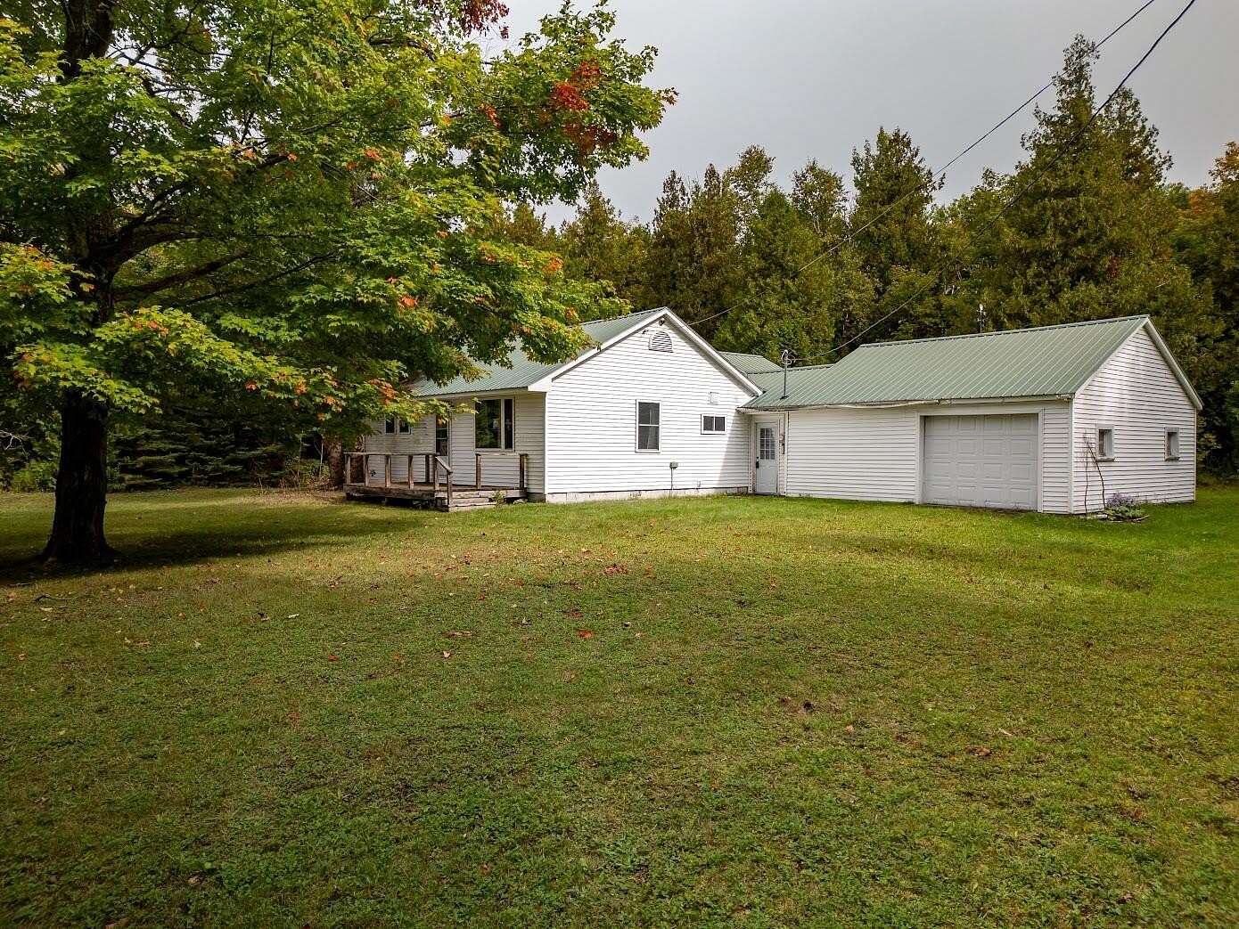 4 Acres of Residential Land with Home for Sale in St. Ignace, Michigan