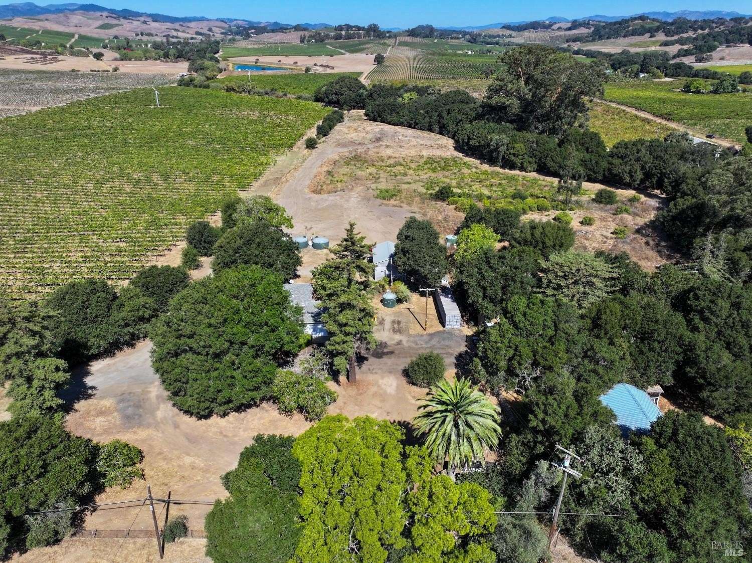 7.72 Acres of Land with Home for Sale in Napa, California