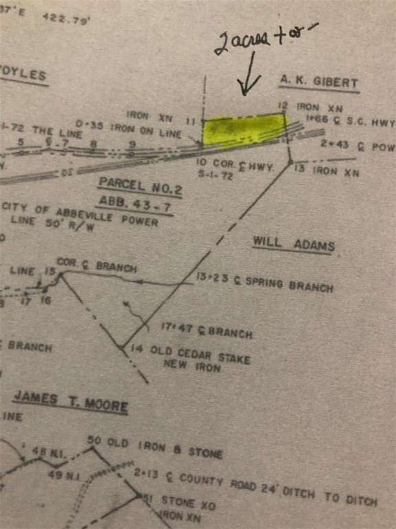 2 Acres of Residential Land for Sale in Abbeville, South Carolina