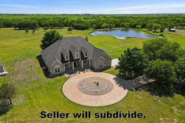 43.5 Acres of Land with Home for Sale in Tioga, Texas