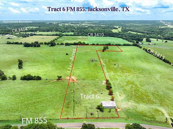 13.6 Acres of Land for Sale in Jacksonville, Texas