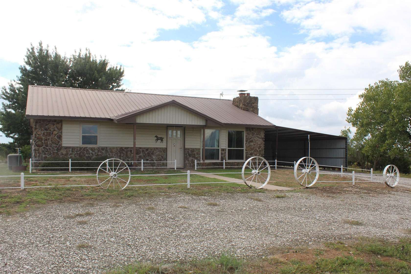 5 Acres of Residential Land with Home for Sale in Sharon, Oklahoma