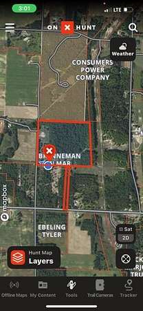 55.6 Acres of Recreational Land for Sale in Kaleva, Michigan
