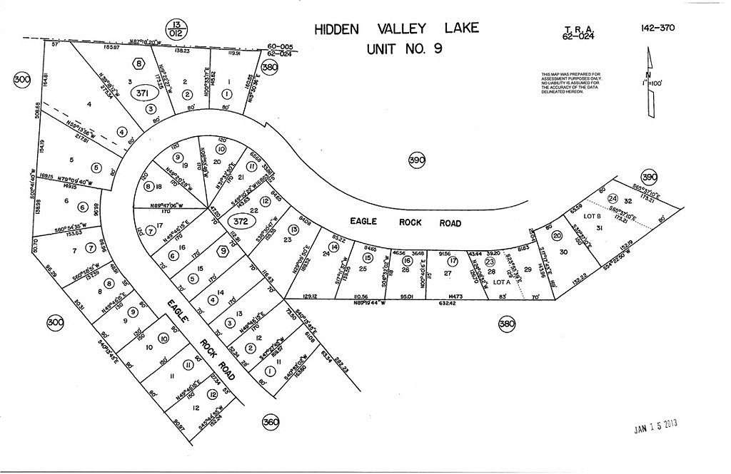 0.29 Acres of Residential Land for Sale in Hidden Valley Lake, California