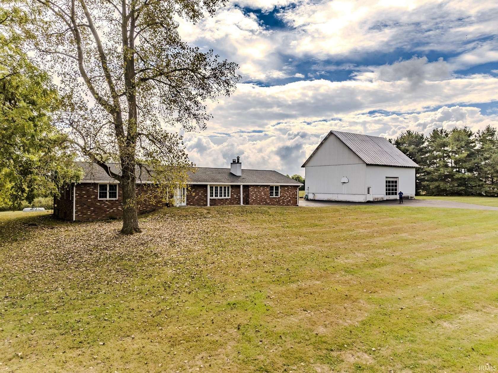 4 Acres of Residential Land with Home for Sale in Selma, Indiana