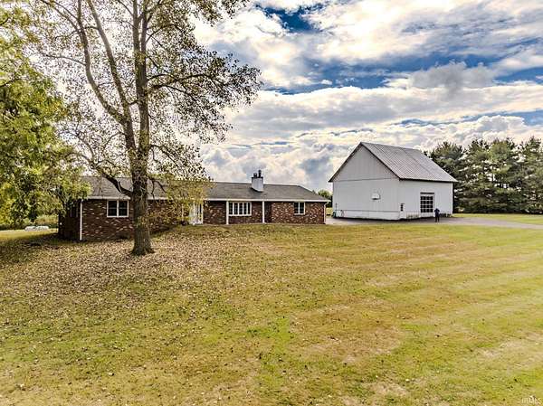 4 Acres of Residential Land with Home for Sale in Selma, Indiana