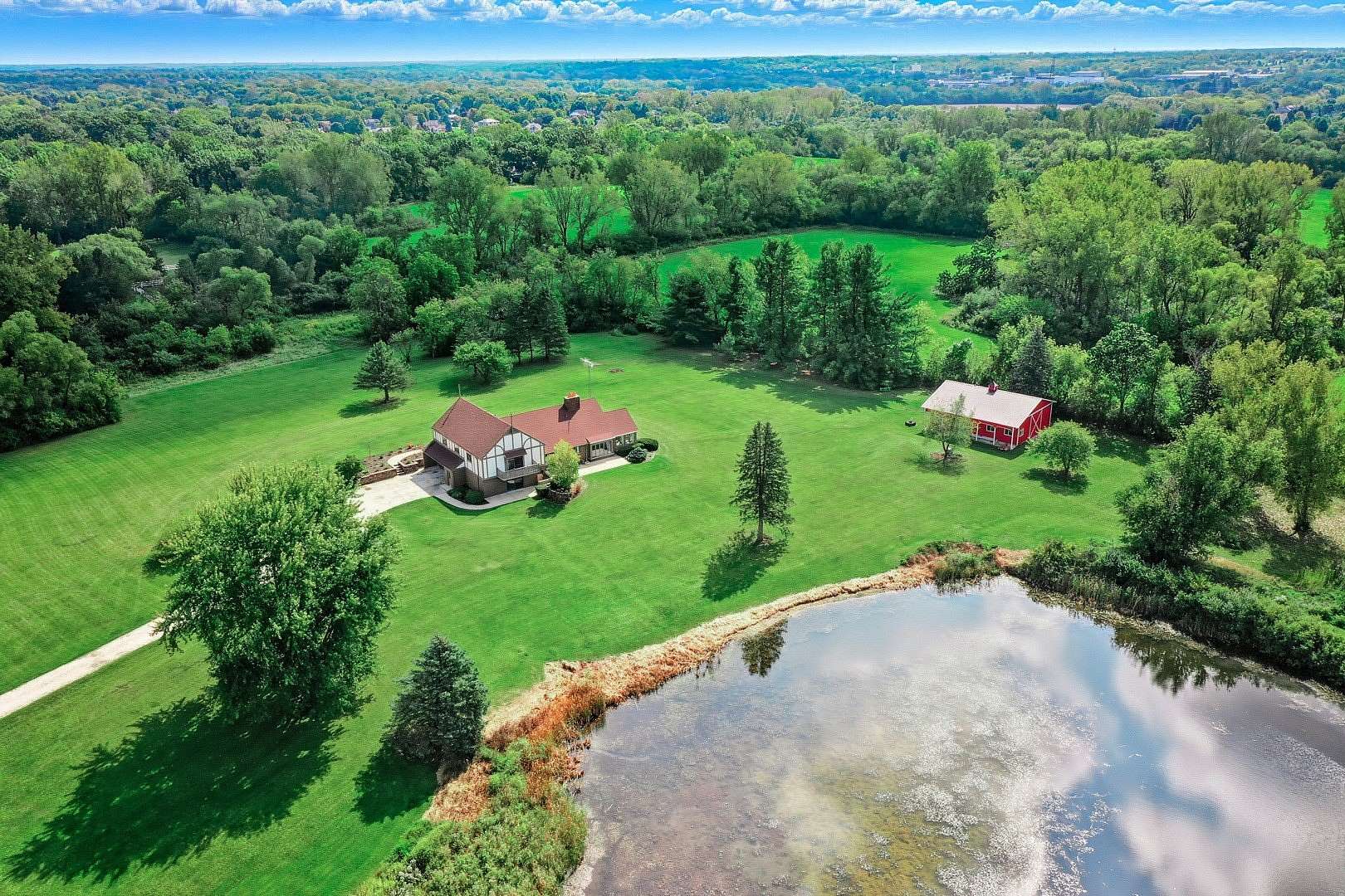 12.3 Acres of Recreational Land with Home for Sale in Richmond, Illinois