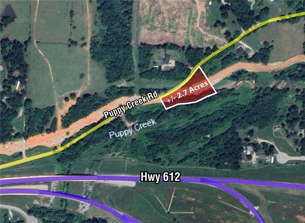 2.7 Acres of Residential Land for Sale in Lowell, Arkansas