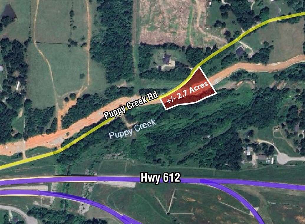 2.7 Acres of Residential Land for Sale in Lowell, Arkansas