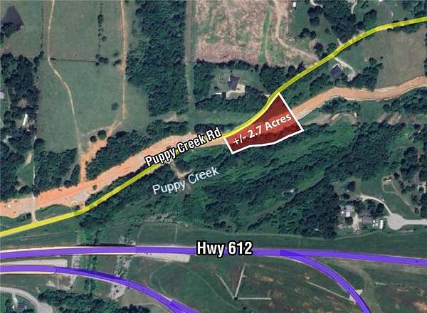 2.7 Acres of Residential Land for Sale in Lowell, Arkansas