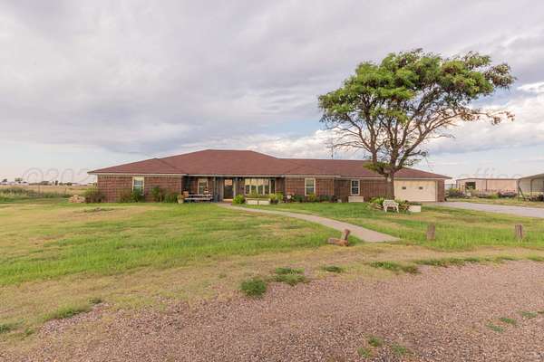 10 Acres of Residential Land with Home for Sale in Panhandle, Texas