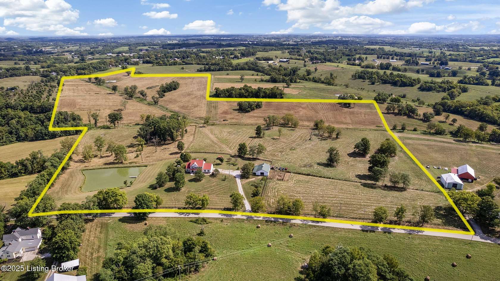 78 Acres of Land with Home for Sale in Campbellsburg, Kentucky