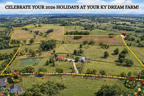 78 Acres of Land with Home for Sale in Campbellsburg, Kentucky