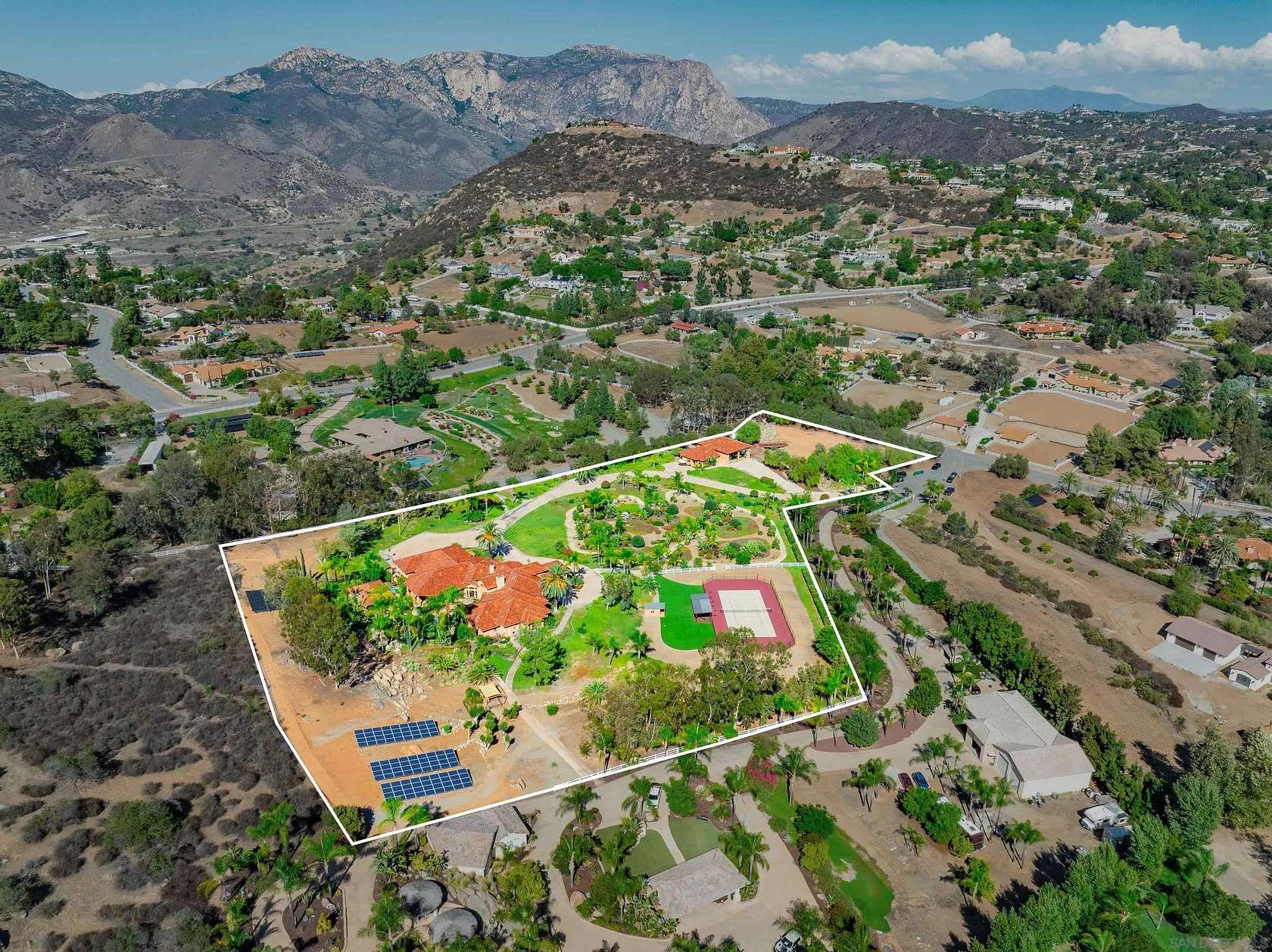 6.54 Acres of Residential Land with Home for Sale in El Cajon, California