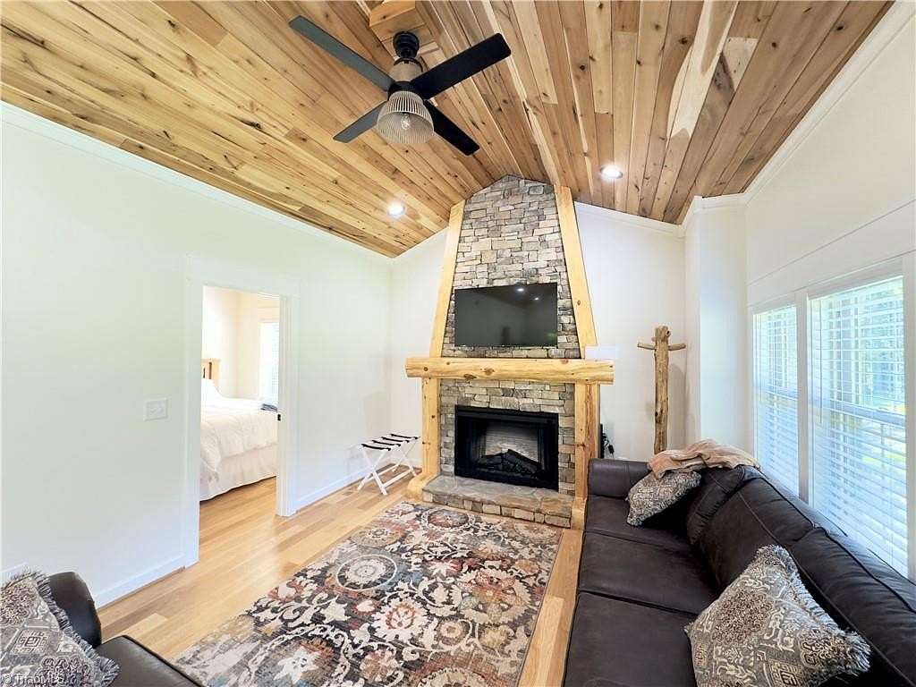 5.1 Acres of Land with Home for Sale in Thurmond, North Carolina