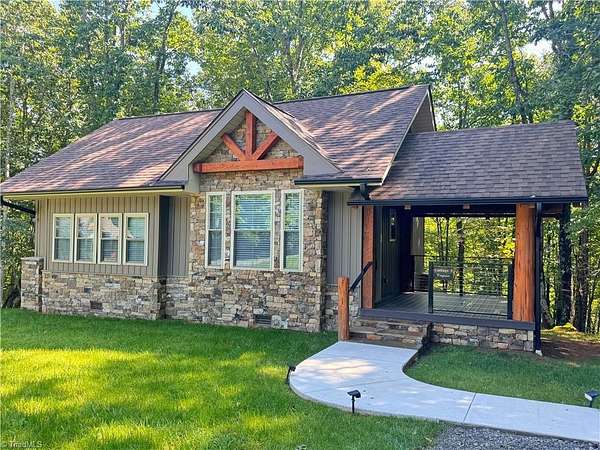 5.1 Acres of Land with Home for Sale in Thurmond, North Carolina