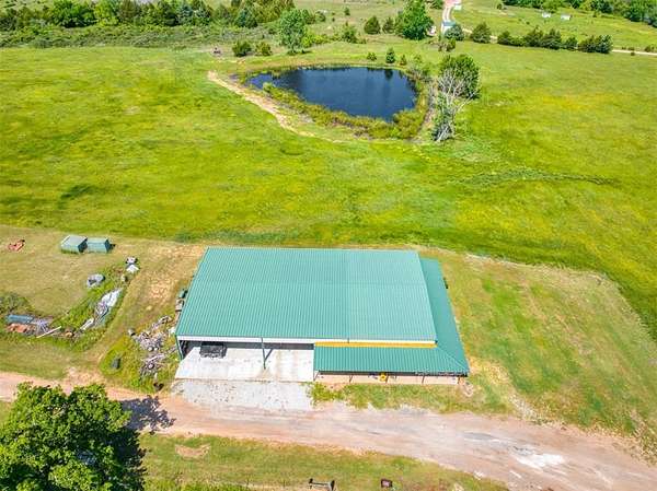 34.7 Acres of Agricultural Land with Home for Sale in McLoud, Oklahoma