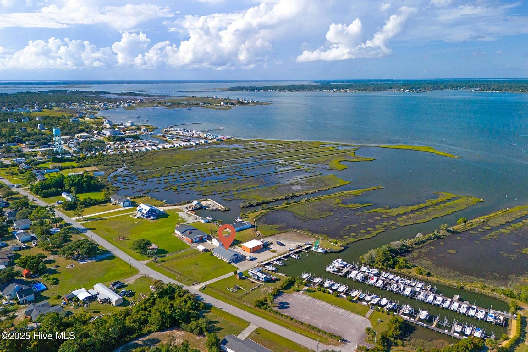 4.12 Acres of Residential Land with Home for Sale in Harkers Island, North Carolina