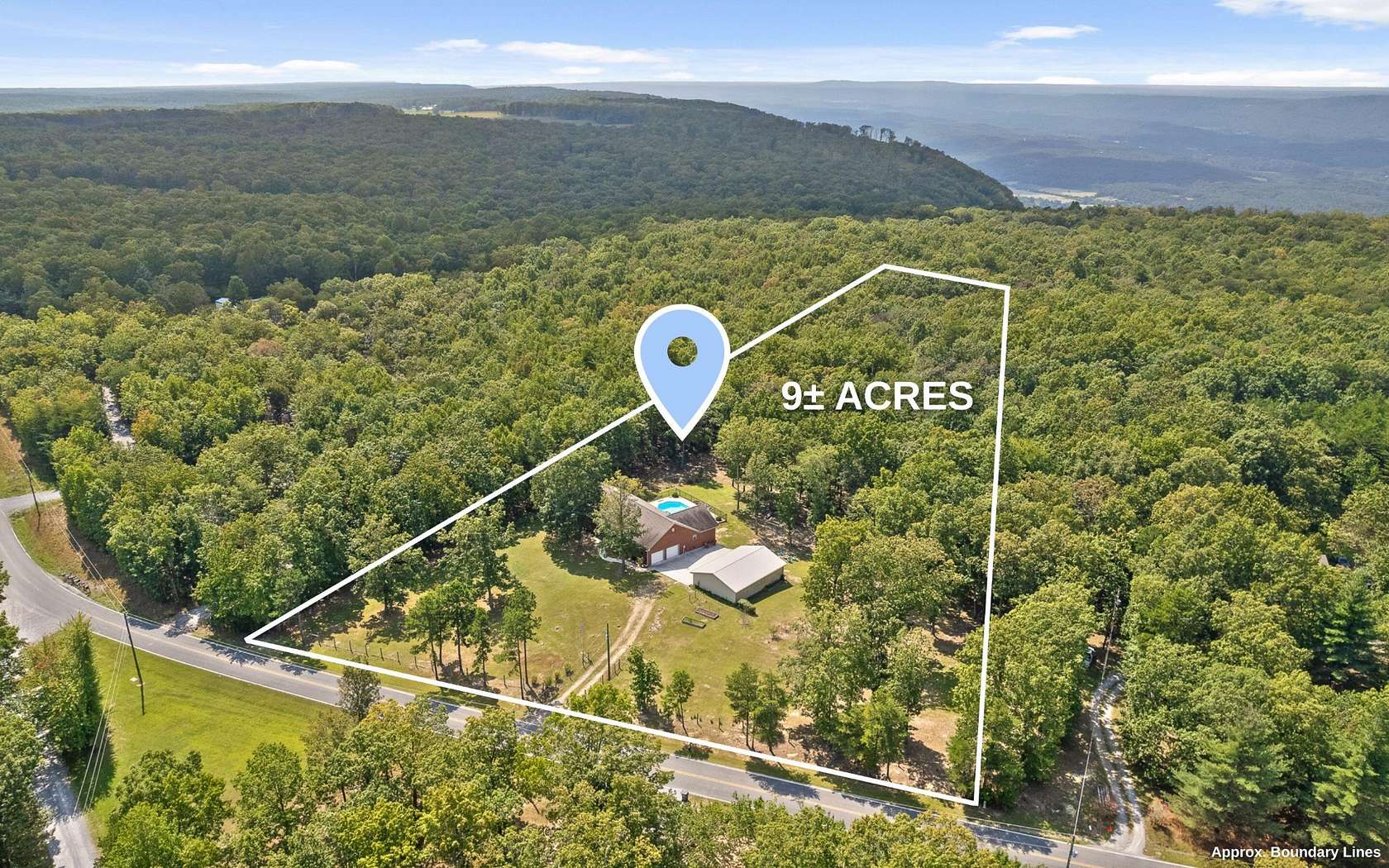 9 Acres of Residential Land with Home for Sale in Menlo, Georgia