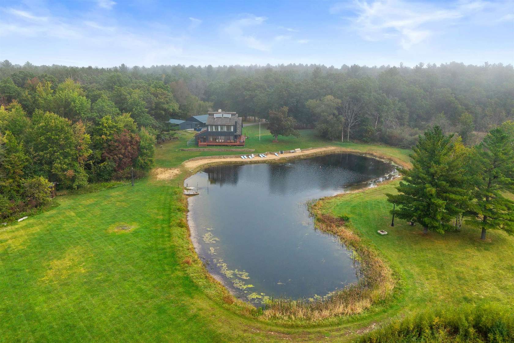 25 Acres of Recreational Land with Home for Sale in Grand Marsh, Wisconsin