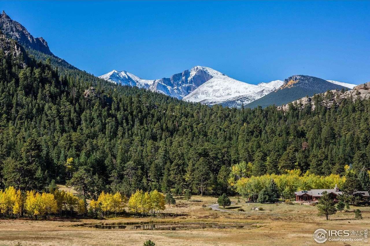 9.89 Acres of Land with Home for Sale in Estes Park, Colorado