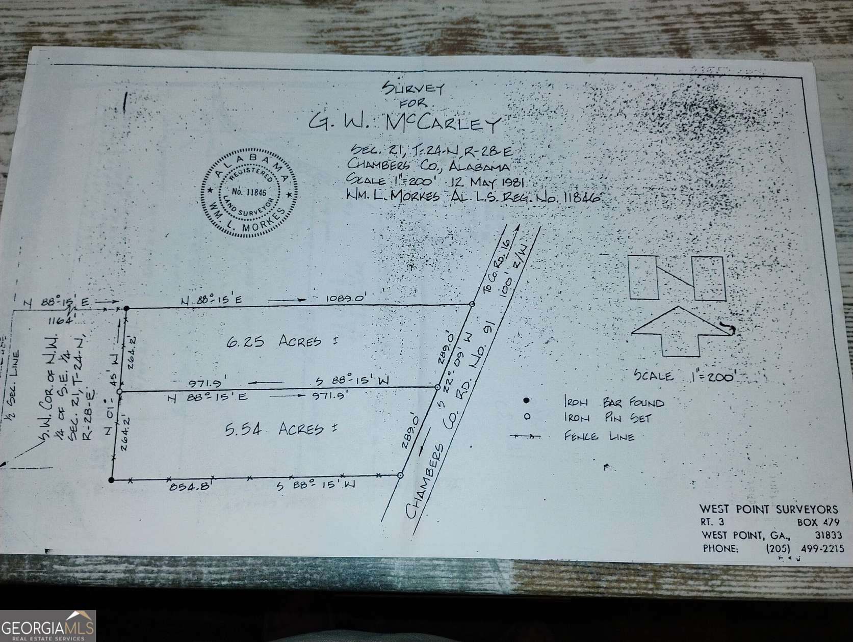 11.9 Acres of Recreational Land for Sale in Five Points, Alabama