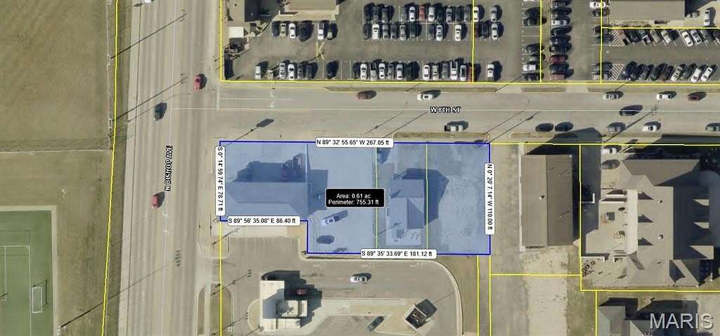 0.61 Acres of Commercial Land for Lease in Rolla, Missouri