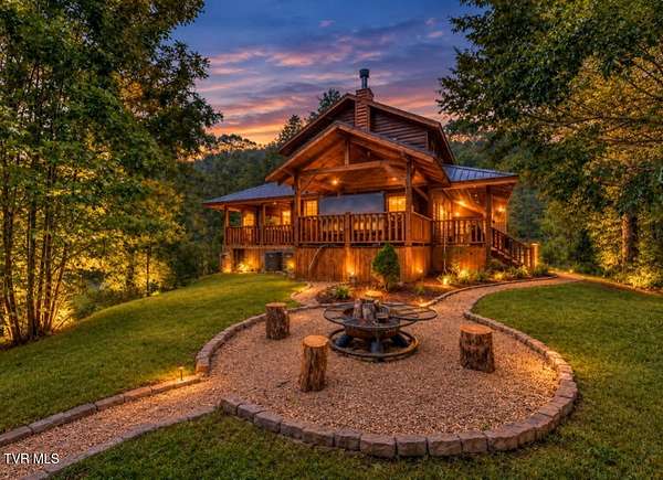 3.35 Acres of Land with Home for Sale in Roan Mountain, Tennessee