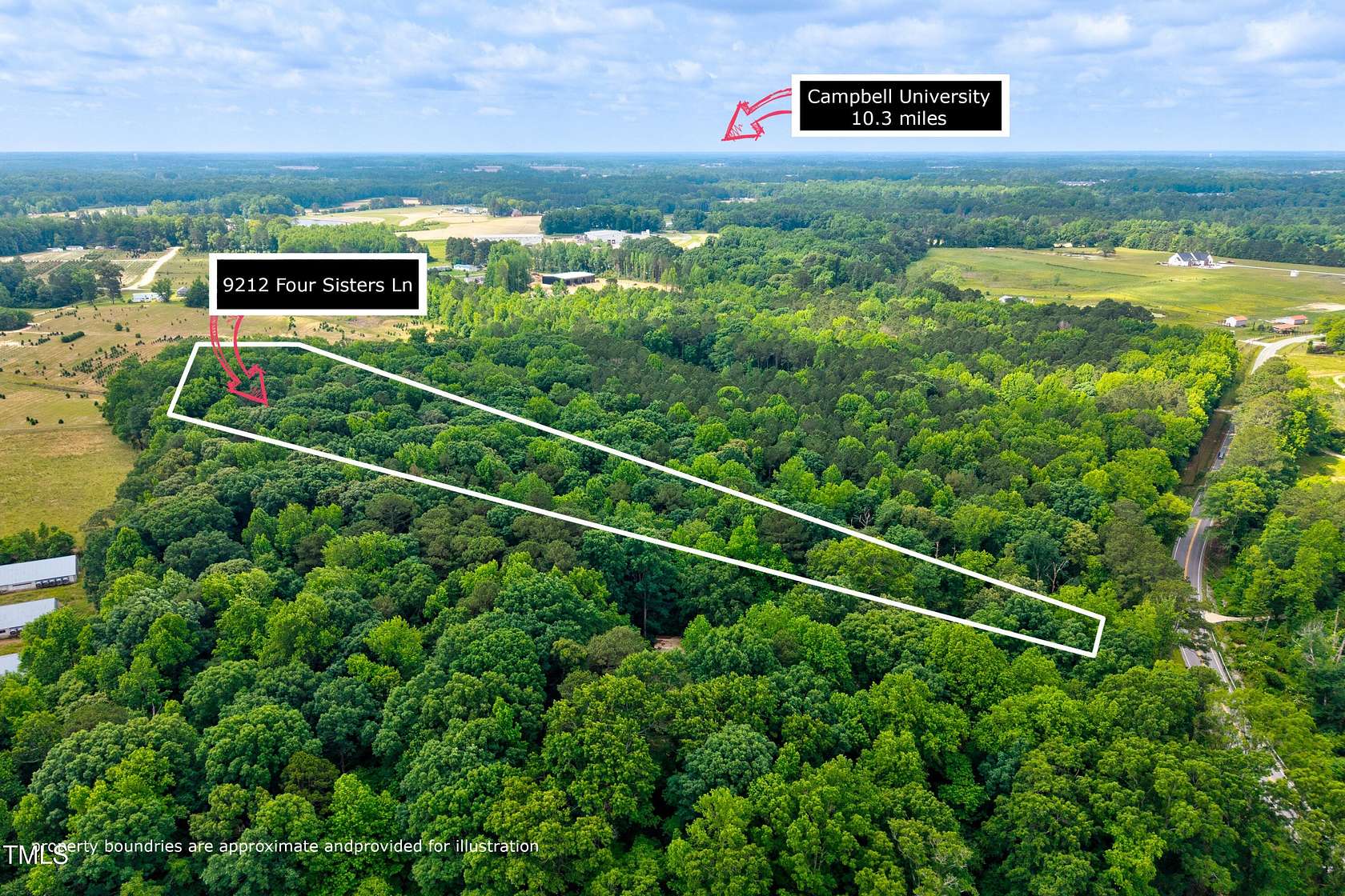 4.55 Acres of Residential Land for Sale in Willow Spring, North Carolina