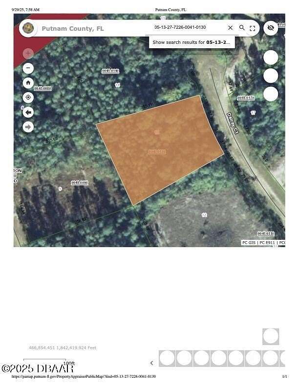 1 Acre of Land for Sale in Georgetown, Florida