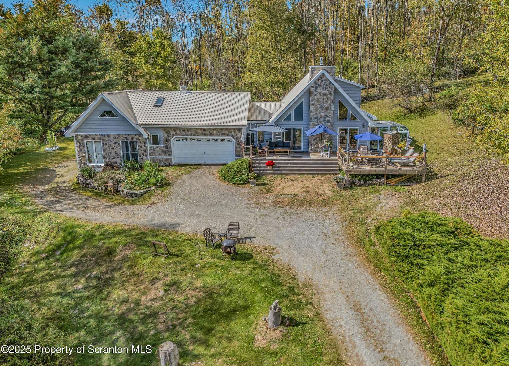 6.7 Acres of Residential Land with Home for Sale in Hop Bottom, Pennsylvania