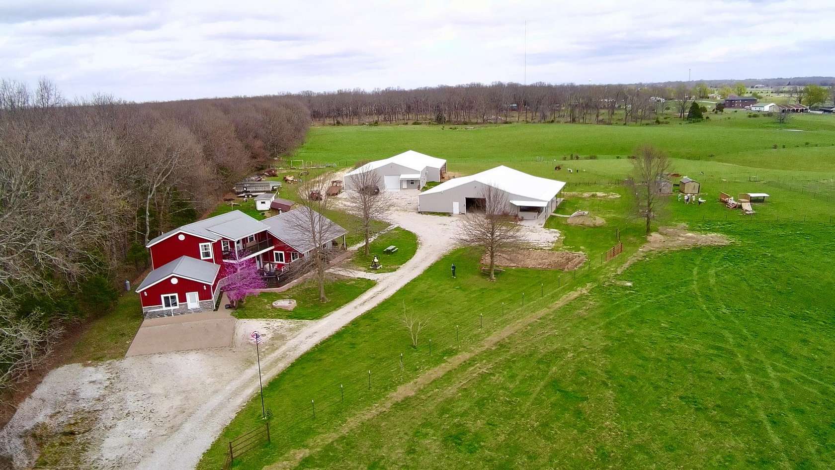 48.7 Acres of Agricultural Land with Home for Sale in Fordland, Missouri