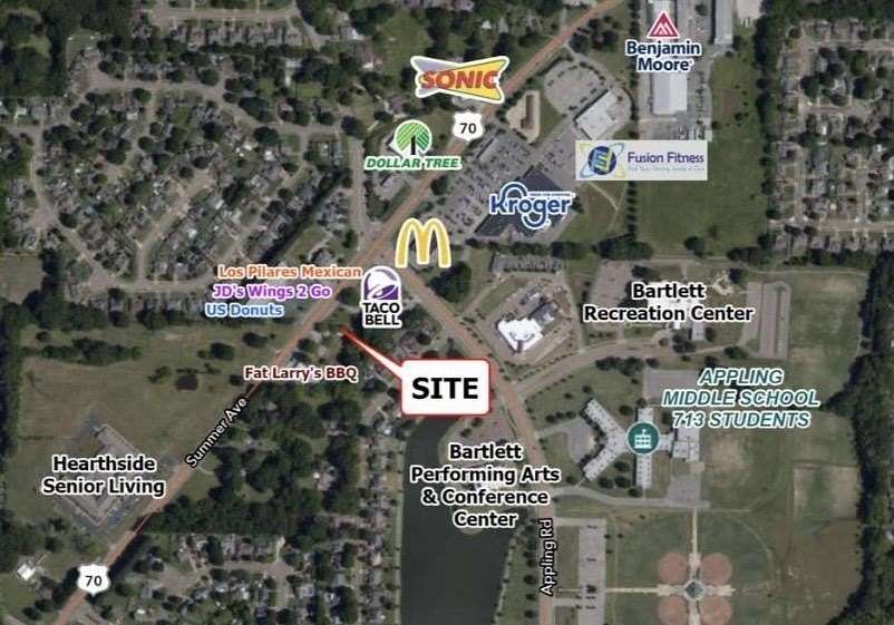 0.91 Acres of Commercial Land for Sale in Bartlett, Tennessee
