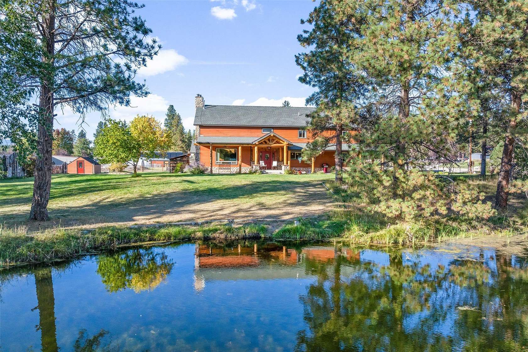 7 Acres of Residential Land with Home for Sale in Stevensville, Montana