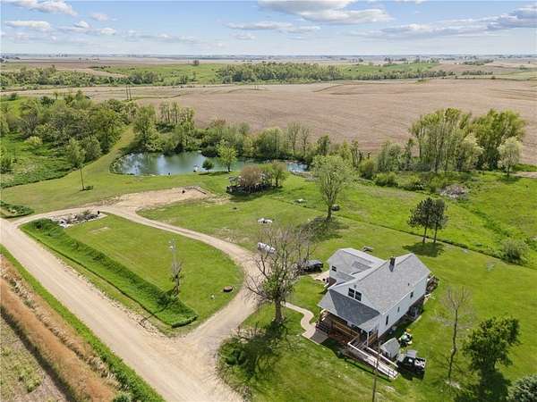 10.1 Acres of Land with Home for Sale in Lowden, Iowa