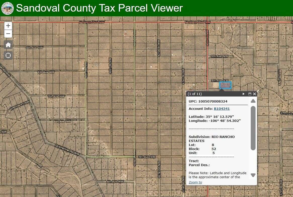 1 Acre of Land for Sale in Rio Rancho, New Mexico