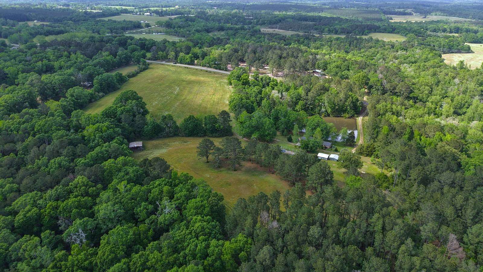 53.6 Acres of Recreational Land with Home for Sale in Andalusia, Alabama