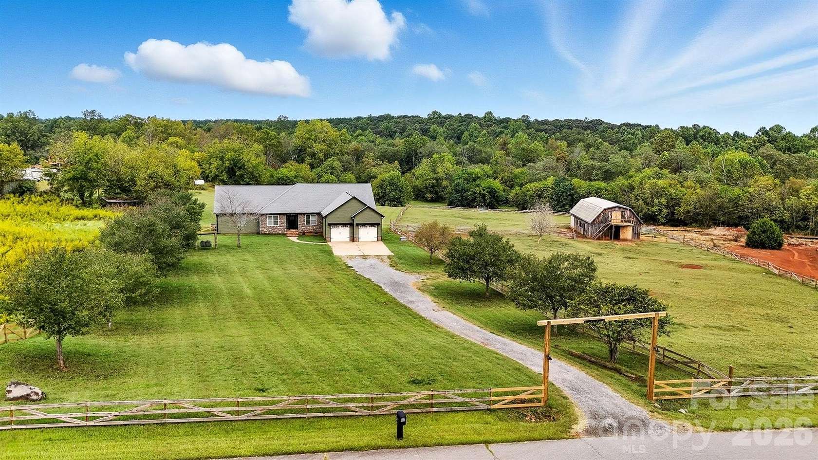 5.81 Acres of Land with Home for Sale in Lincolnton, North Carolina