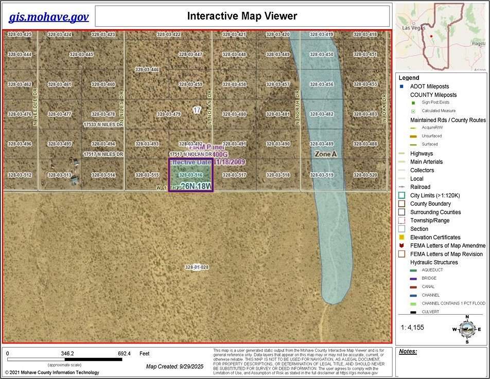 1.16 Acres of Residential Land for Sale in Dolan Springs, Arizona