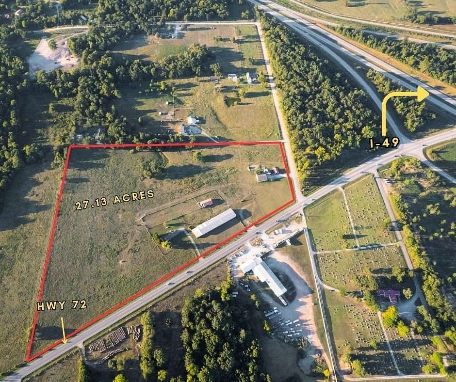 27.1 Acres of Improved Mixed-Use Land for Sale in Gravette, Arkansas