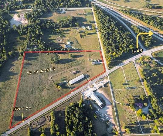 27.1 Acres of Improved Commercial Land for Sale in Gravette, Arkansas