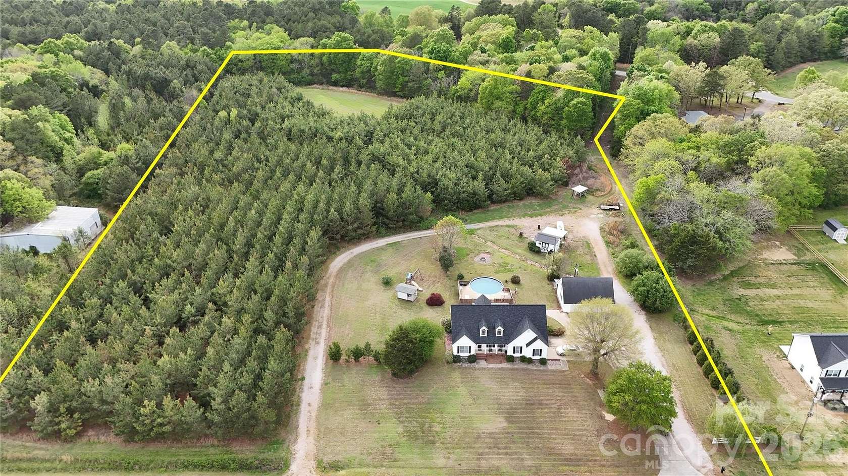 9 Acres of Land with Home for Sale in Pageland, South Carolina