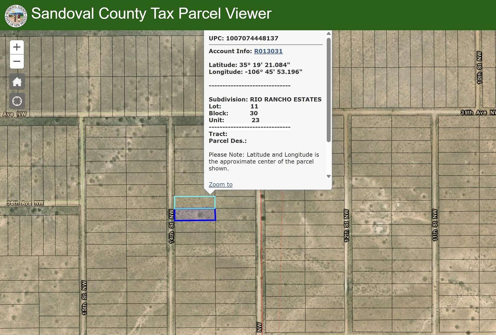 1 Acre of Land for Sale in Rio Rancho, New Mexico