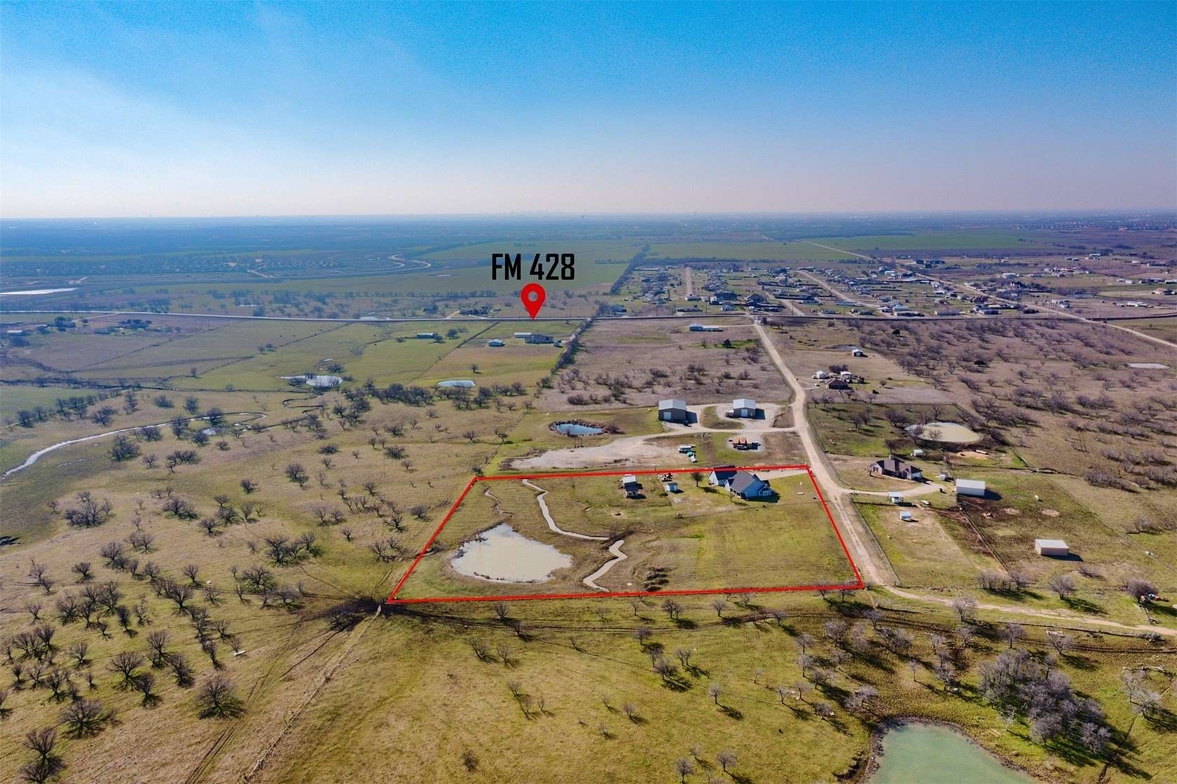 5.35 Acres of Land with Home for Sale in Celina, Texas