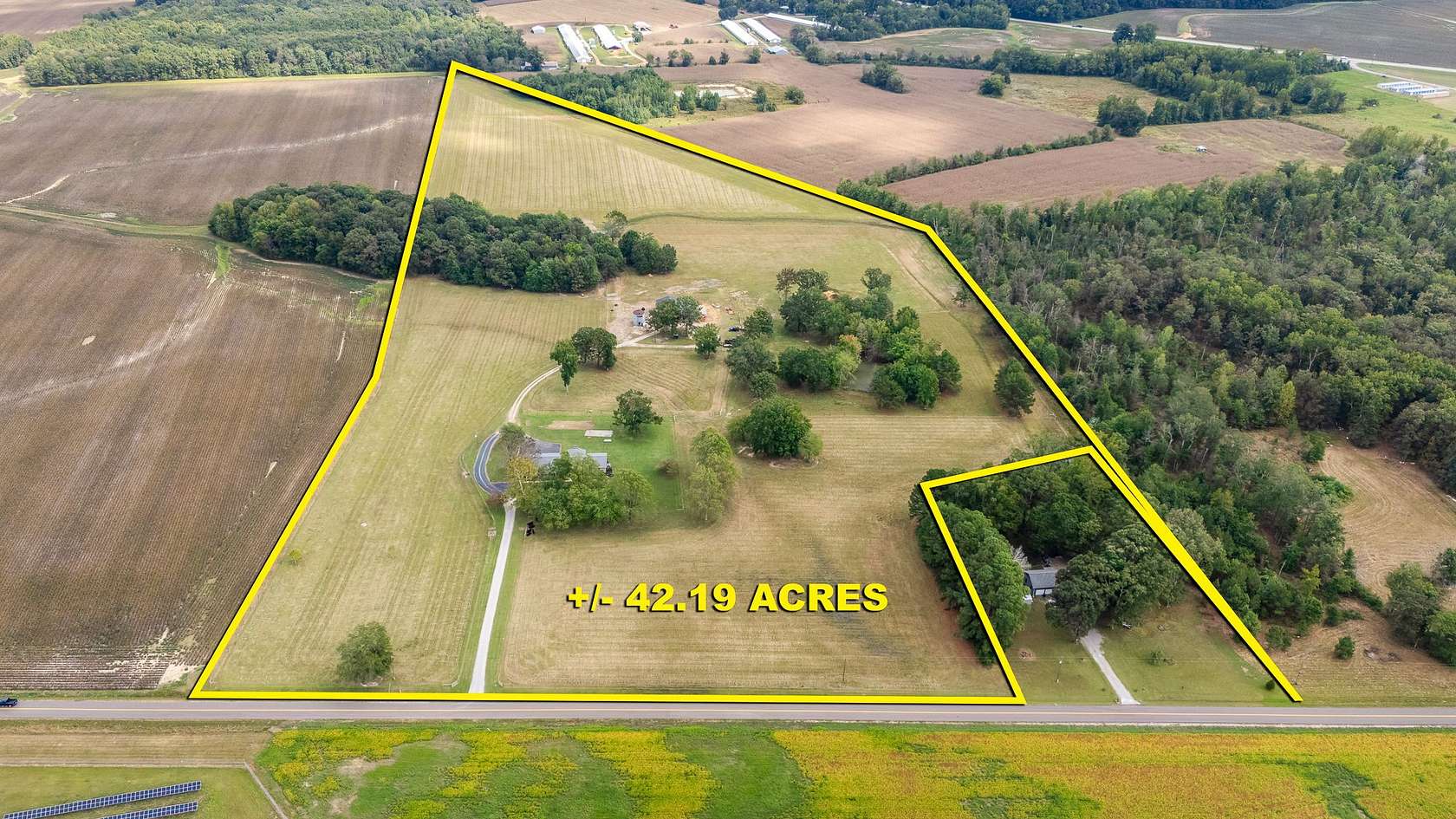 42.2 Acres of Agricultural Land with Home for Sale in Elora, Tennessee