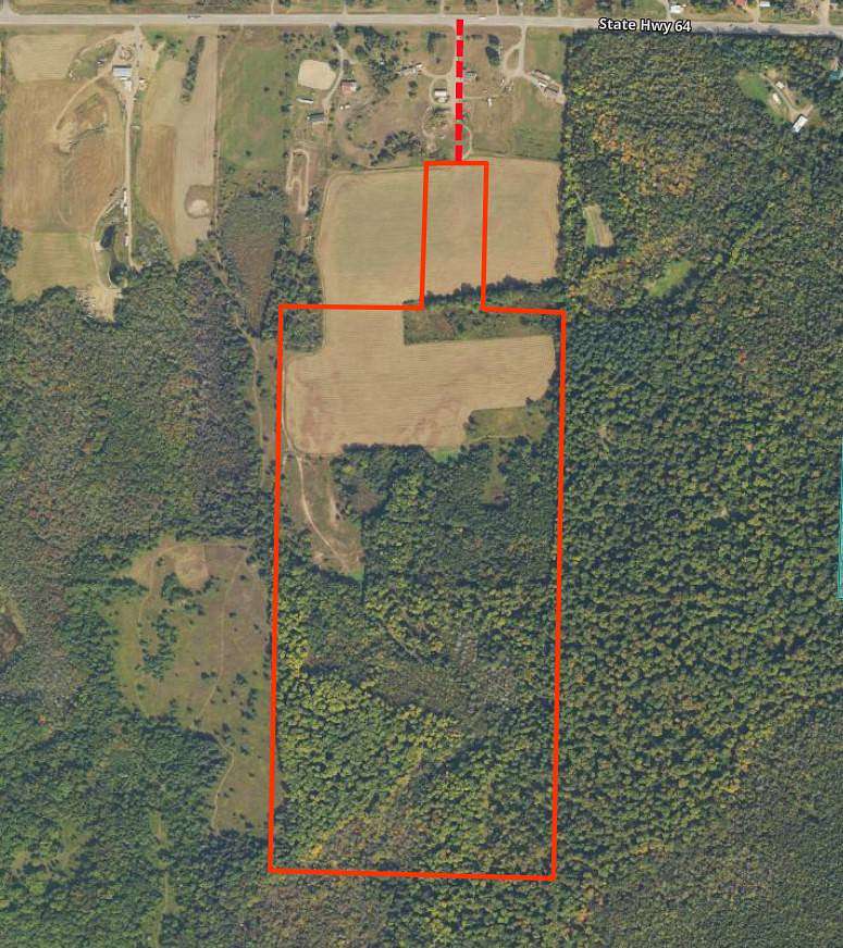 85 Acres of Recreational Land & Farm for Sale in Bryant, Wisconsin