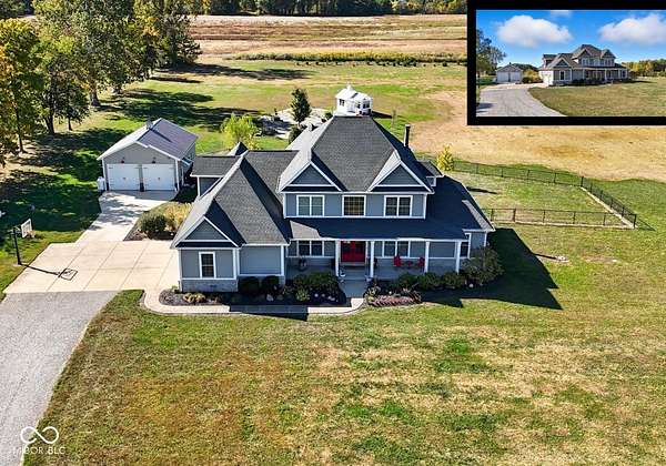 4.32 Acres of Residential Land with Home for Sale in Sheridan, Indiana