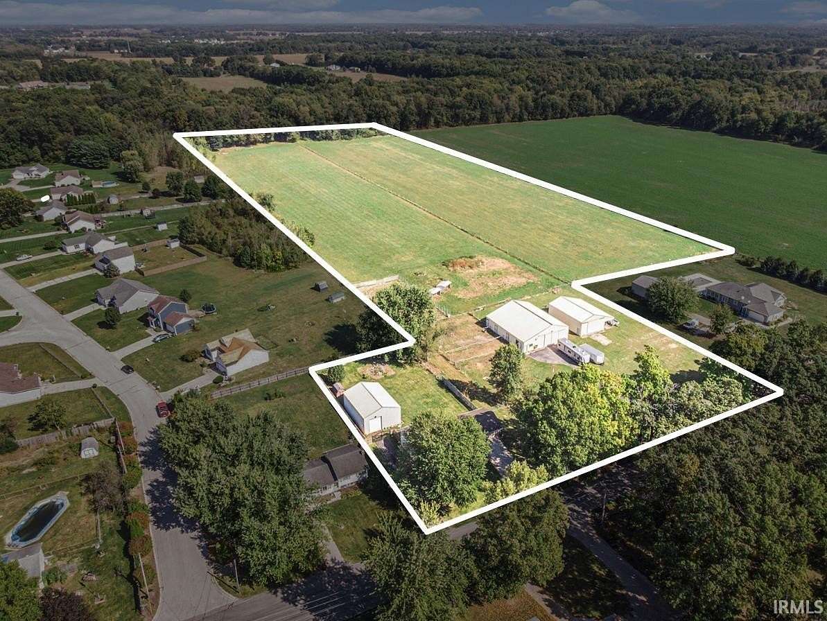14 Acres of Land with Home for Sale in Elkhart, Indiana