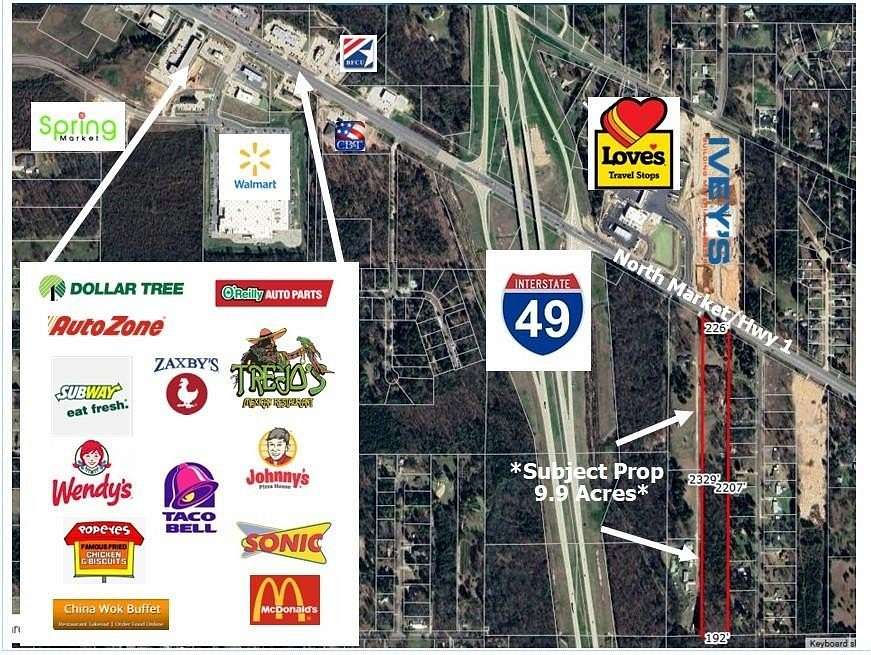 10 Acres of Mixed-Use Land for Sale in Shreveport, Louisiana