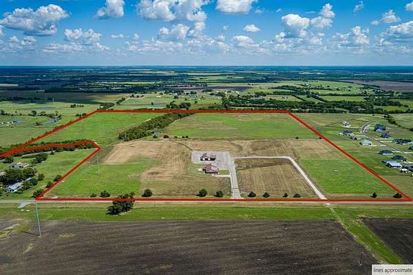 97 Acres of Recreational Land with Home for Sale in Leonard, Texas